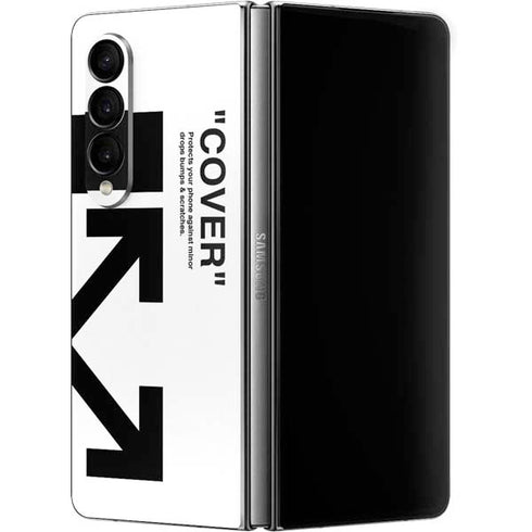 Black and White Arrows Galaxy Z Fold4 5G Skin